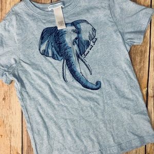 Janie and Jack Indigo Safari Elephant Shirt